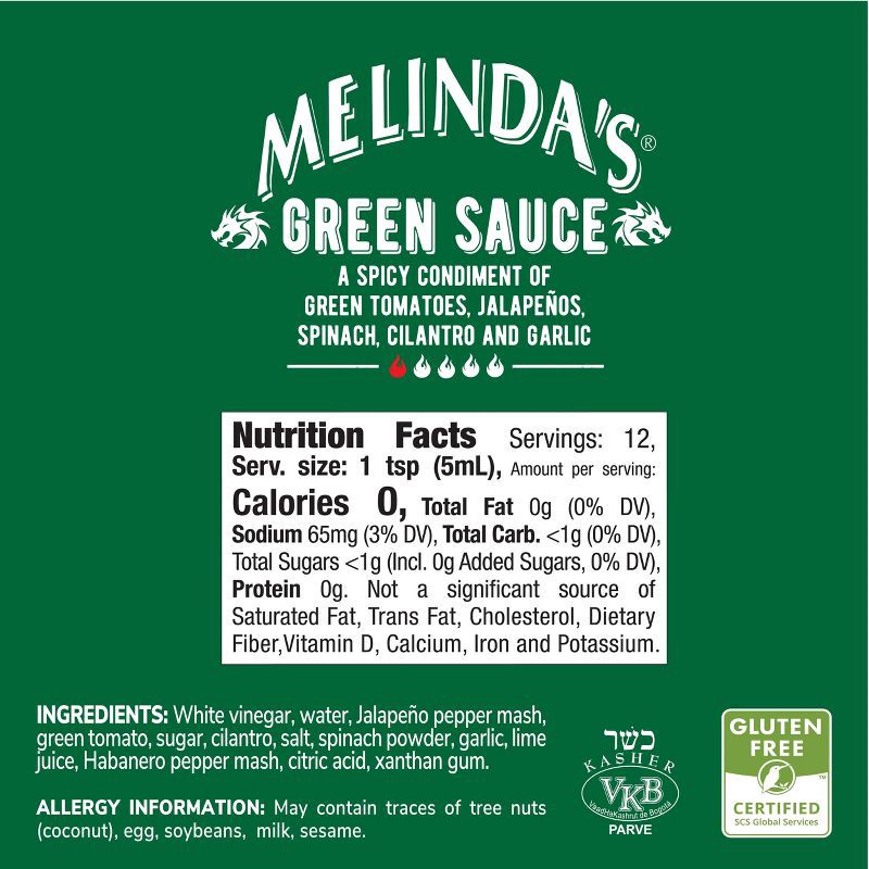 slide 4 of 5, Melinda's Green Sauce - 2oz, 2 oz