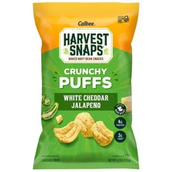 Harvest Snaps White Cheddar Jalapeno Crunchy Puffs - 4.2oz