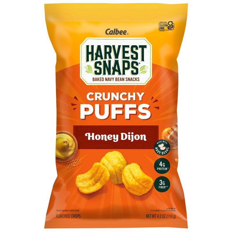slide 1 of 5, Harvest Snaps Honey Dijon Crunchy Puffs - 4.2oz, 4.2 oz