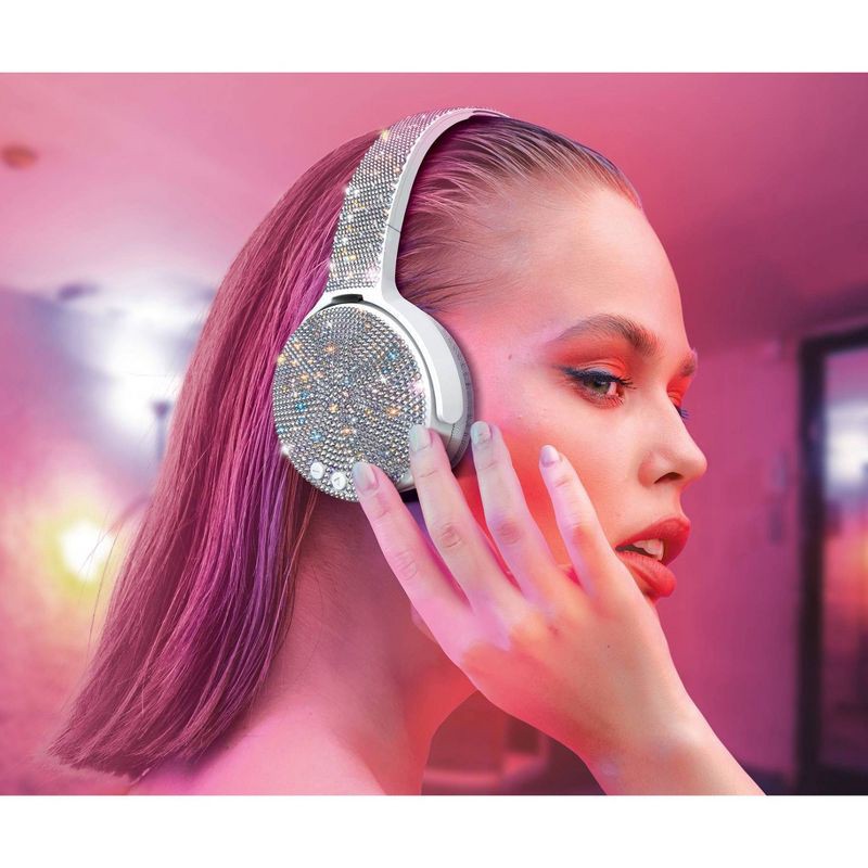 slide 5 of 5, ART+SOUND Bling Wireless / Wired Bluetooth Headphones: Adjustable Over-Ear Design, 1 ct