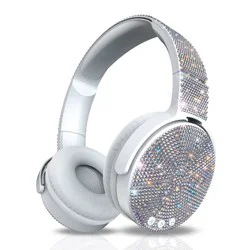 ART+SOUND Bling Wireless / Wired Bluetooth Headphones: Adjustable Over-Ear Design