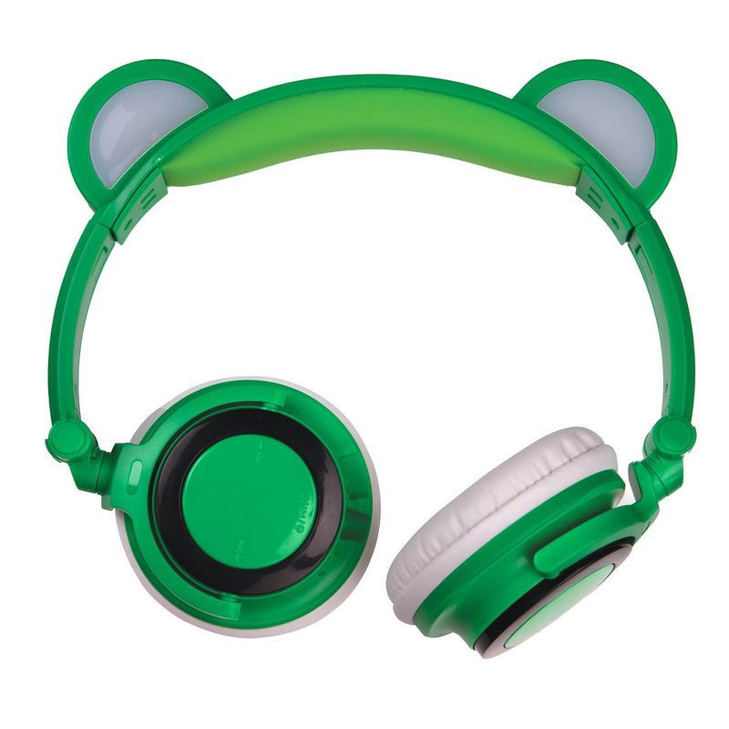 slide 6 of 7, ART+SOUND LED Light Up Frog Bluetooth Wireless / Wired Headphones, 1 ct