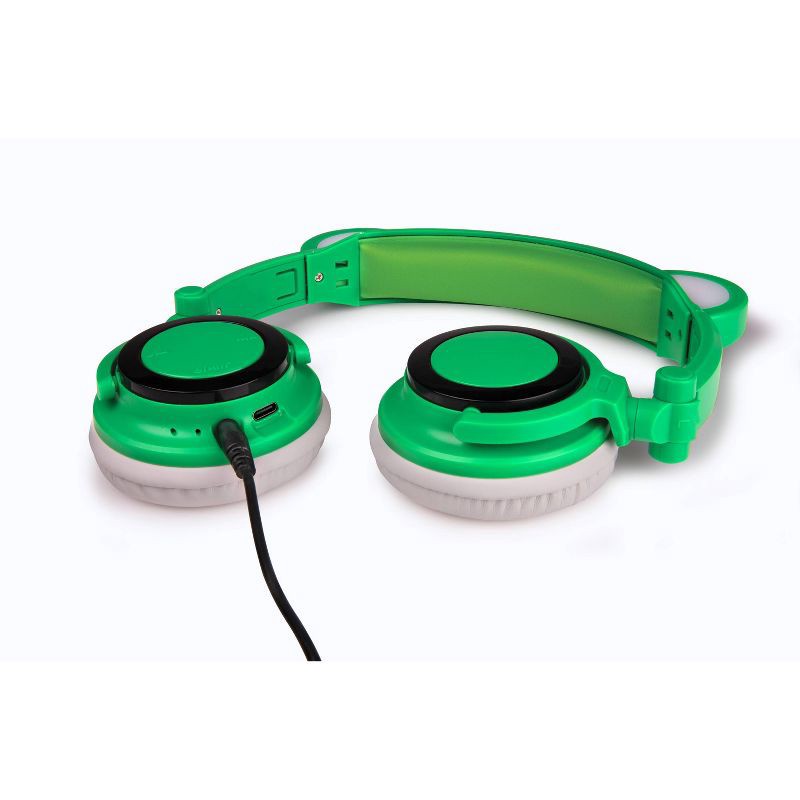 slide 7 of 7, ART+SOUND LED Light Up Frog Bluetooth Wireless / Wired Headphones, 1 ct