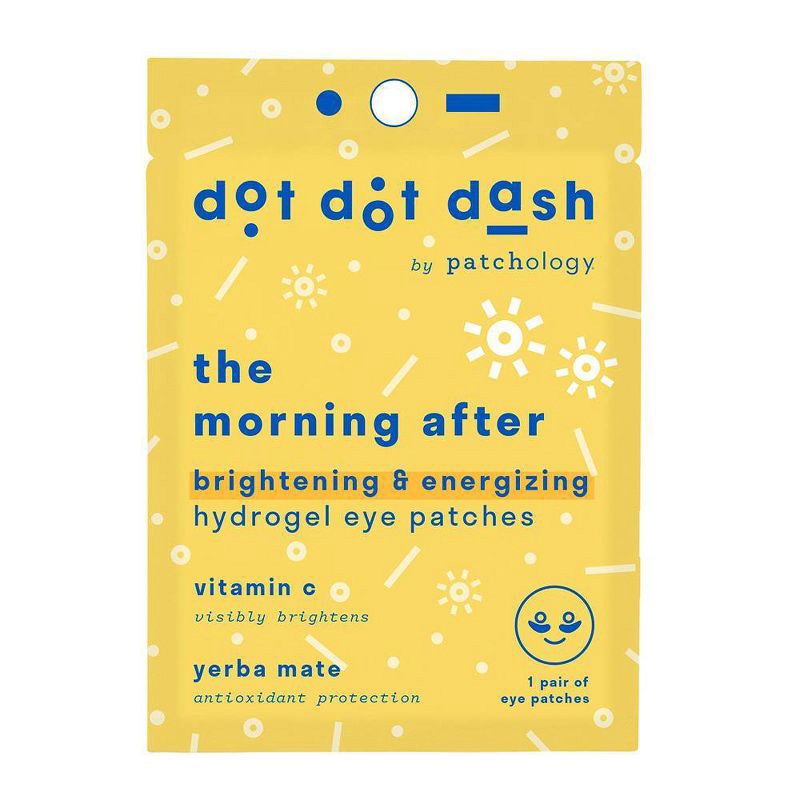 slide 1 of 4, Dot Dot Dash The Morning After Brightening & Energizing Hydrogel Eye Patches - 0.45oz, 0.45 oz