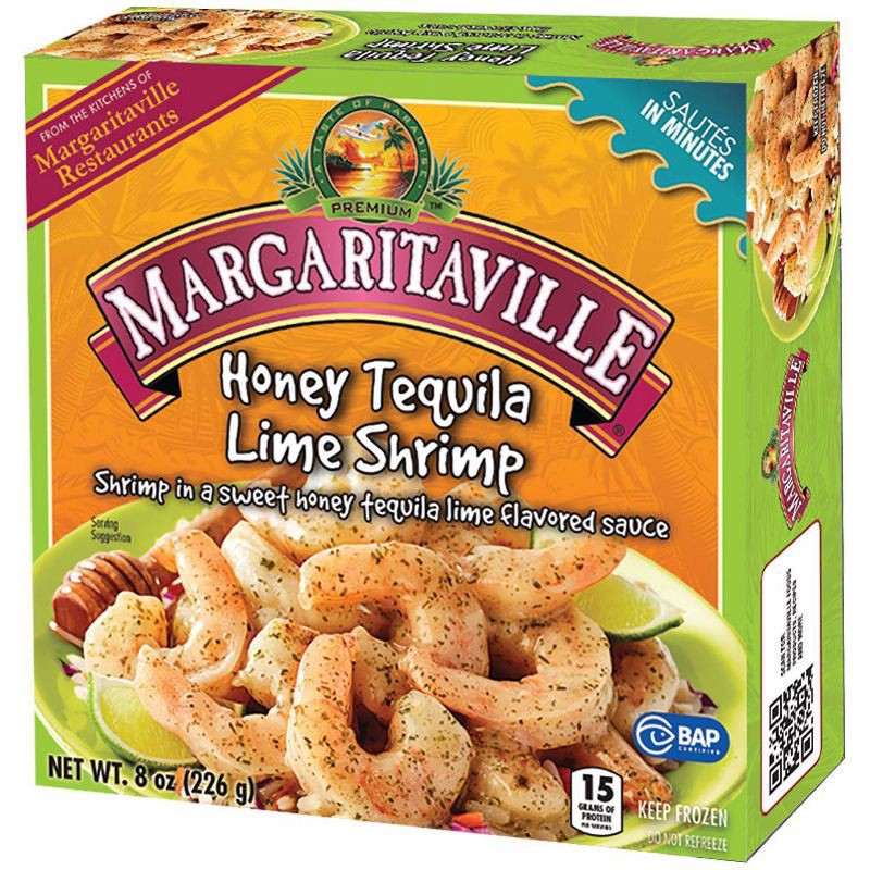slide 2 of 5, Margaritaville Honey Tequila Lime Glazed Shrimp - Frozen - 8oz, 8 oz