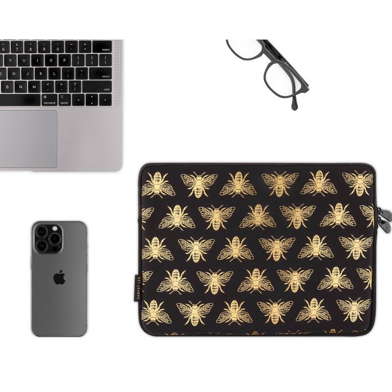 slide 4 of 4, Dabney Lee Buzzfeed Bumble Bee Laptop Sleeve: Neoprene, Botanical Pattern, Fits up to 14", 1 ct