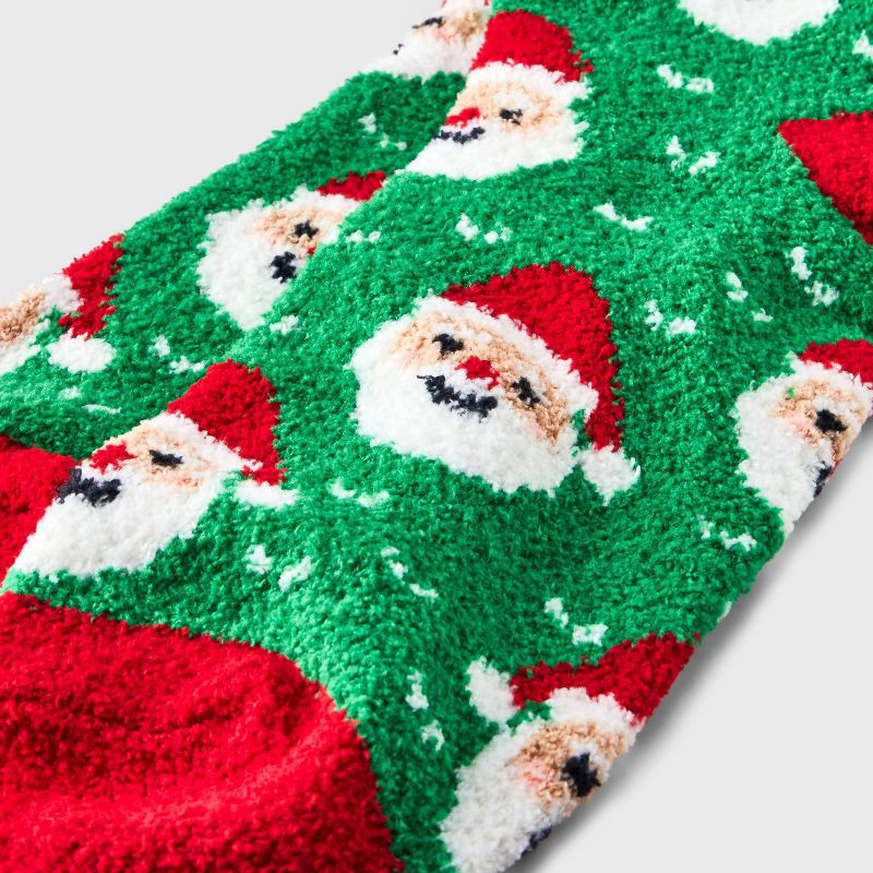 slide 2 of 3, Women's Santa Cozy Crew Socks - Wondershop™ Red/Green 4-10, 1 ct