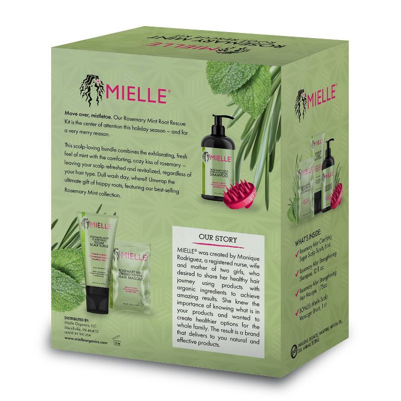 slide 2 of 9, Mielle Organics Rosemary Mint Thickening Hair Treatment Cream Gift Set - 19.75oz/4pk, 19.75 oz, 4 ct