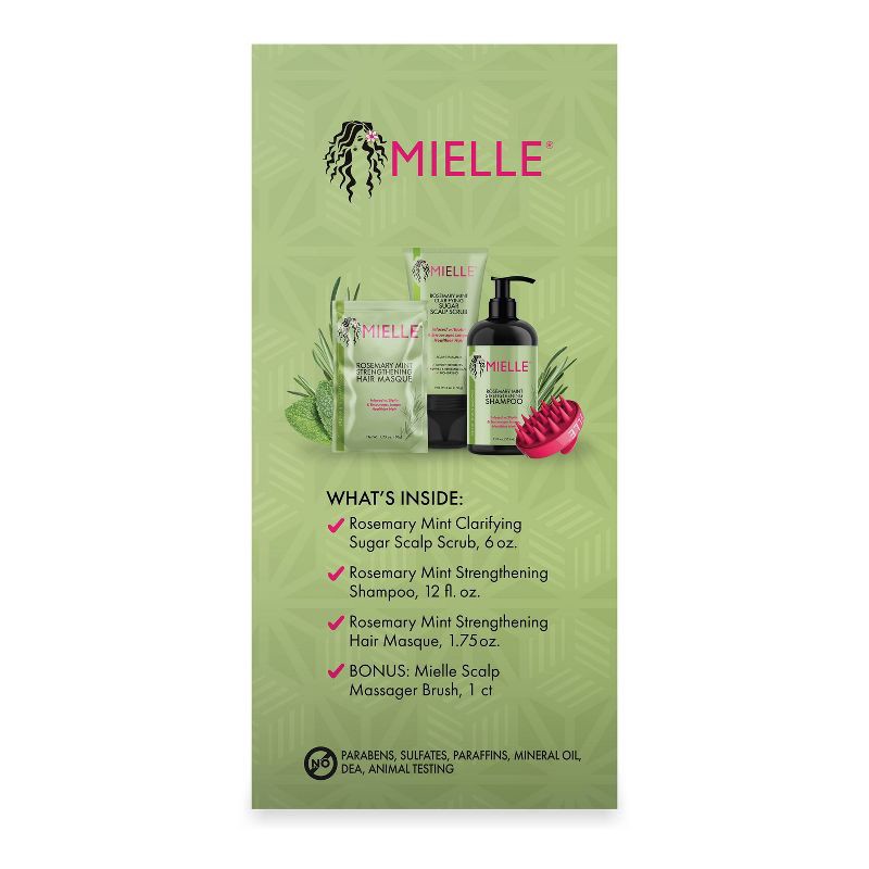 slide 3 of 9, Mielle Organics Rosemary Mint Thickening Hair Treatment Cream Gift Set - 19.75oz/4pk, 19.75 oz, 4 ct