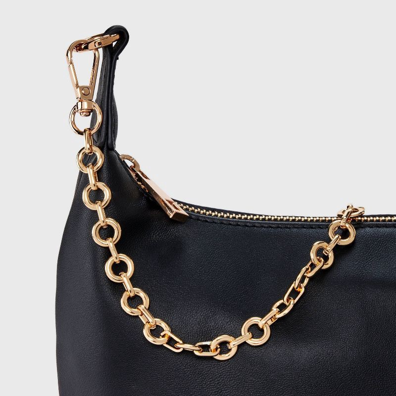 slide 4 of 5, Jewelry Chain Crossbody Handbag Strap - A New Day™ Gold: Metal Solid Accessory, 49.75" Length, 0.5" Width, 1 ct