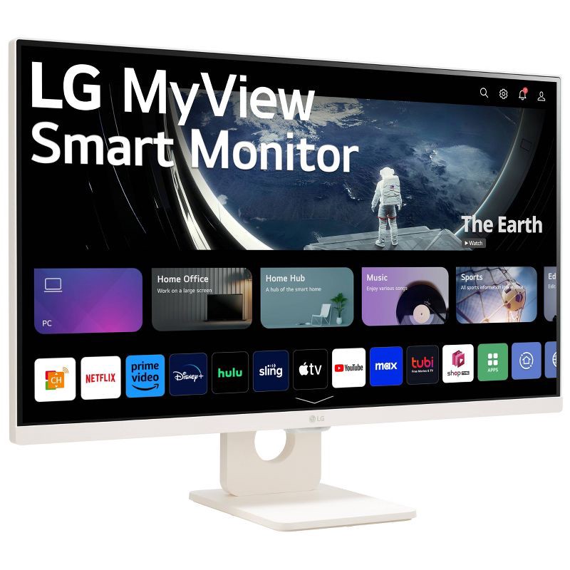 slide 2 of 6, LG Electronics 27" FHD IPS Smart Monitor with webOS, 1 ct