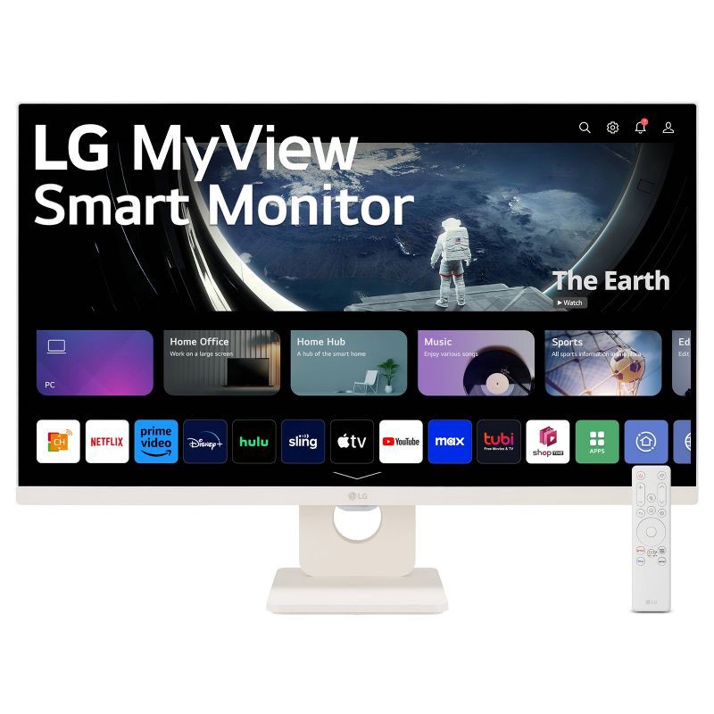 slide 4 of 6, LG Electronics 27" FHD IPS Smart Monitor with webOS, 1 ct