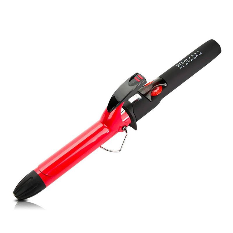 slide 1 of 6, FHI Heat Bounce Curling Iron - Red - 1", 1 ct