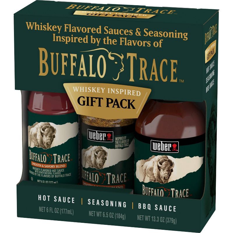 slide 1 of 4, Weber Sazerac Buffalo Trace Whiskey Sauce Gift Set - 2.835lb, 2.835 lb