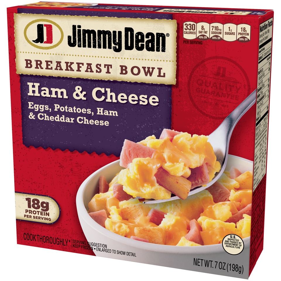 slide 4 of 6, Jimmy Dean Breakfast Bowl Ham & Cheese, 7 oz