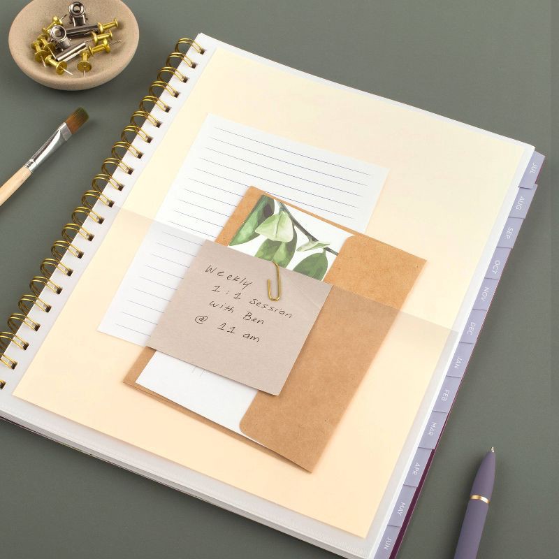 slide 7 of 7, Leah Bisch for Cambridge 2025-2026 Weekly/Monthly Planner 3/4"x 9-3/8"x11" Pettie Floral, 1 ct