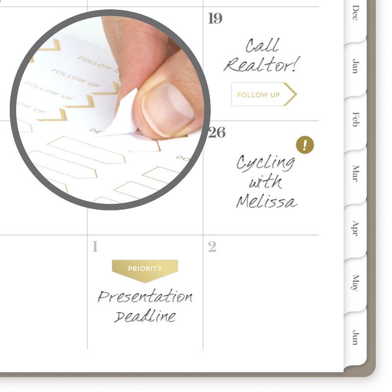 slide 7 of 10, Cambridge Workstyle Long Focus Taupe July 2025 to June 2026, 1 ct