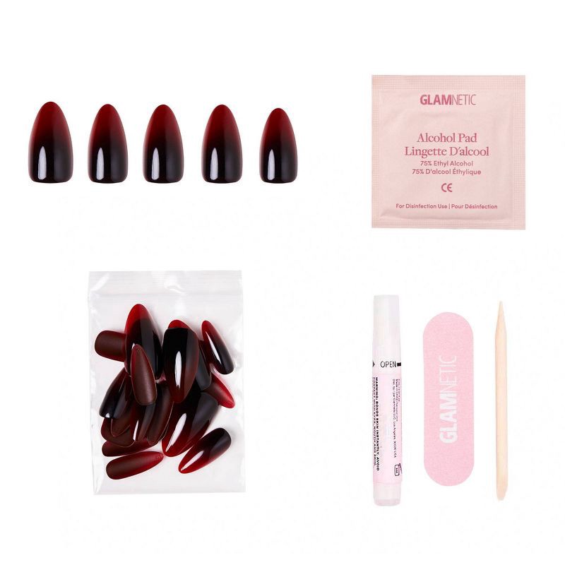 slide 2 of 6, Glamnetic Vampiress Press-On Nails - 30ct - Ulta Beauty, 30 ct