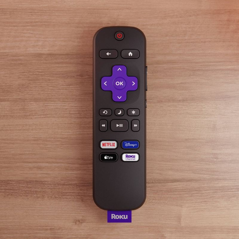 slide 6 of 6, Roku Remote - TV Replacement Remote Compatible with Roku TV Models ONLY: Infrared Home Theater Accessory, 1 ct