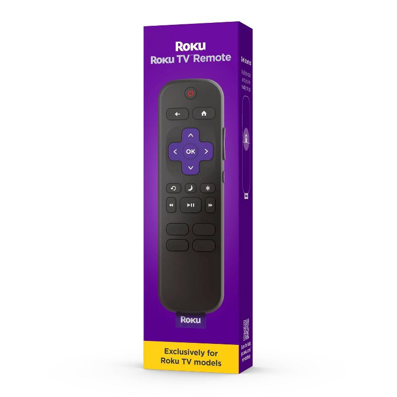 slide 1 of 6, Roku Remote - TV Replacement Remote Compatible with Roku TV Models ONLY: Infrared Home Theater Accessory, 1 ct