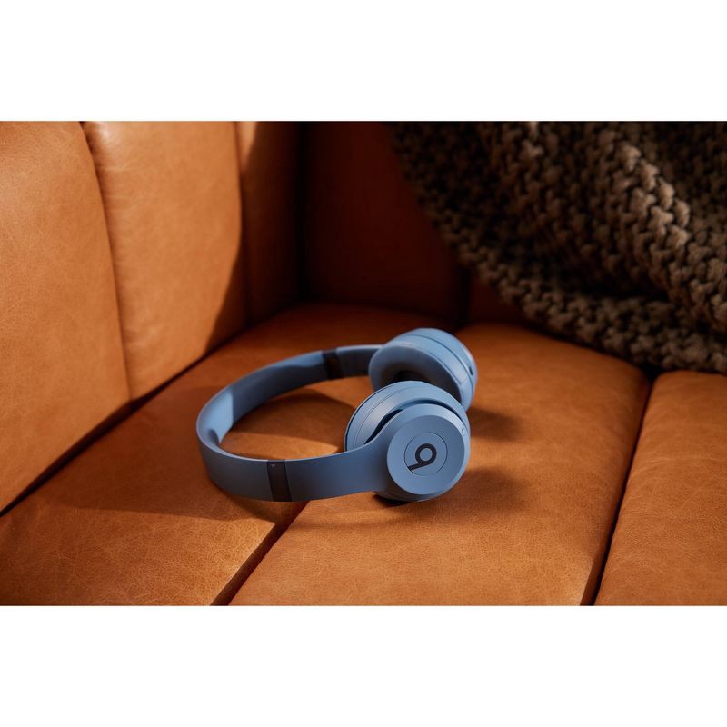 slide 8 of 9, Beats Solo 4 Bluetooth Wireless On-Ear Headphones - Slate Blue, 1 ct