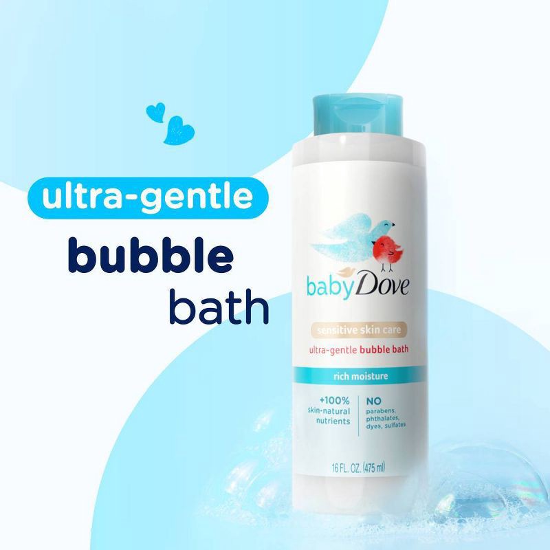 slide 9 of 11, Baby Dove Rich Moisture Hypoallergenic Baby Wash, Lotion and Bubble Bath Gift Pack for Sensitive Skin - 3pk, 3 ct
