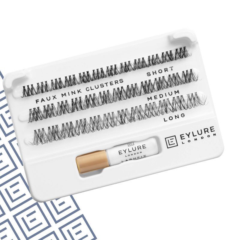 slide 2 of 5, Eylure Volume & Curl Cluster False Eyelashes - 36ct, 36 ct
