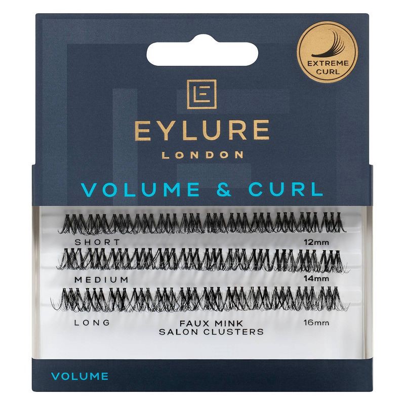 slide 1 of 5, Eylure Volume & Curl Cluster False Eyelashes - 36ct, 36 ct