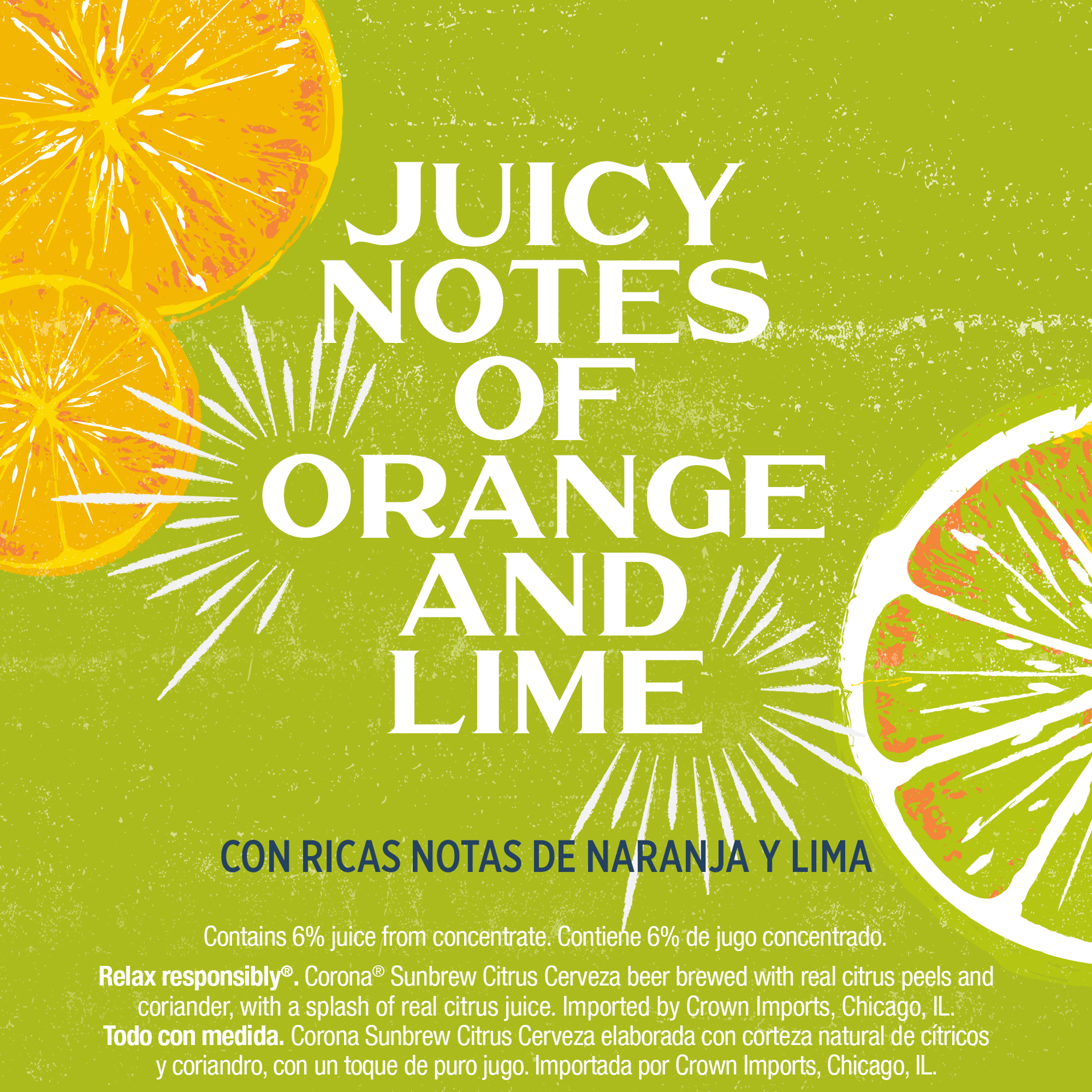 slide 4 of 6, Corona Sunbrew Citrus Cerveza Mexican Import Beer, 6 ct