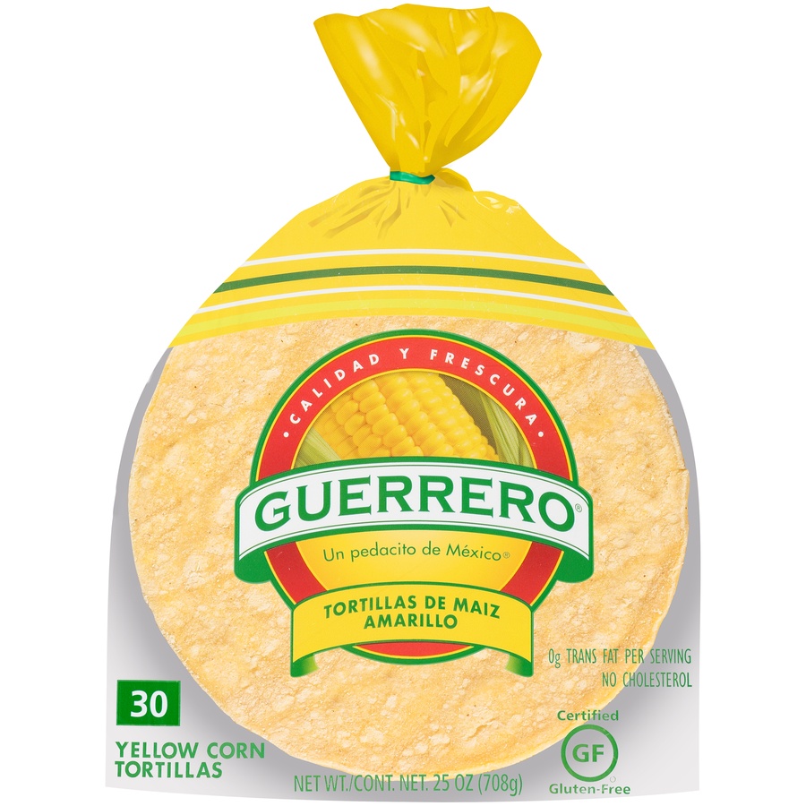 slide 1 of 1, Guerrero Yellow Corn Tortillas, 25 oz