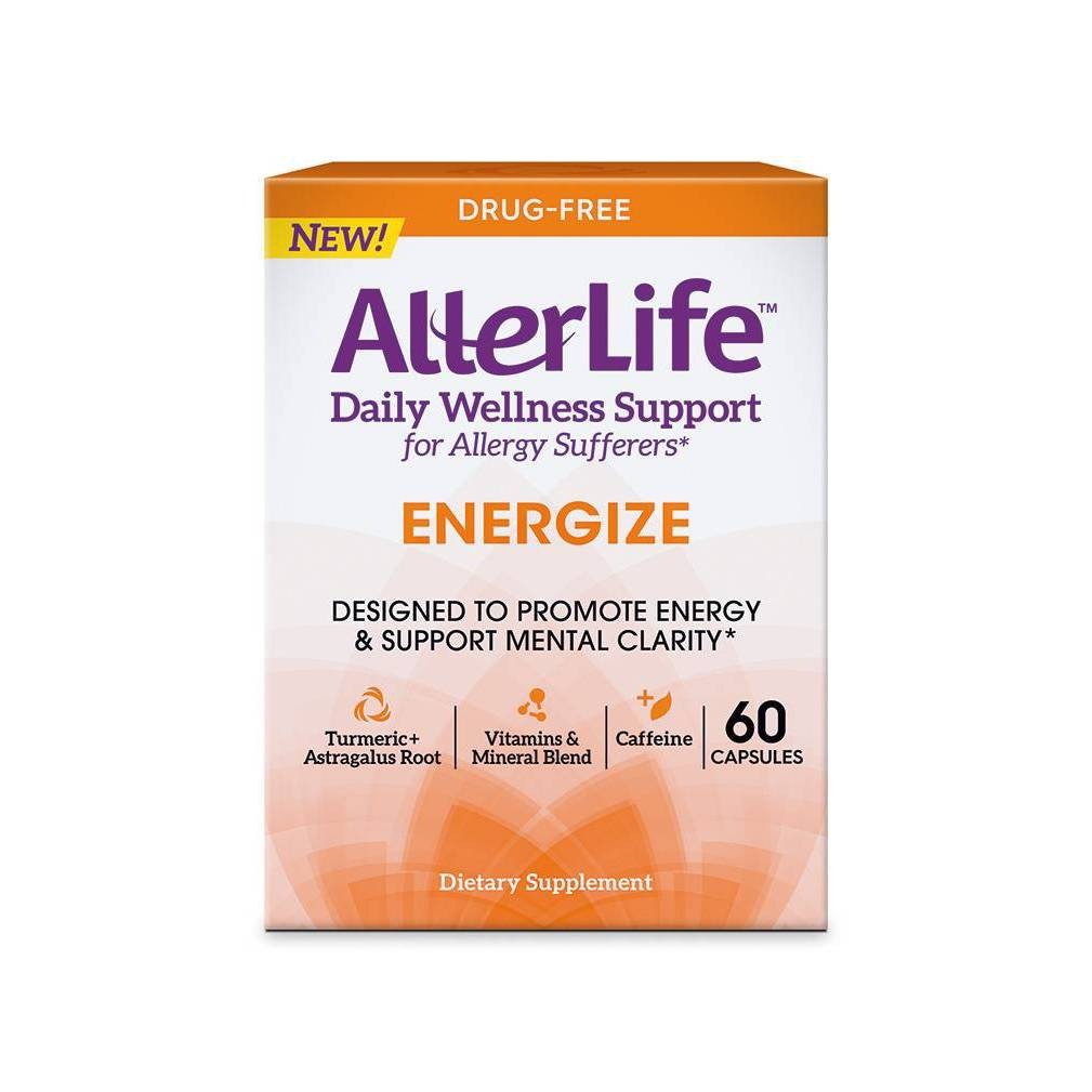 slide 1 of 4, AllerLife Daily Wellness Support Energize Drug-Free Capsules, 1 ct