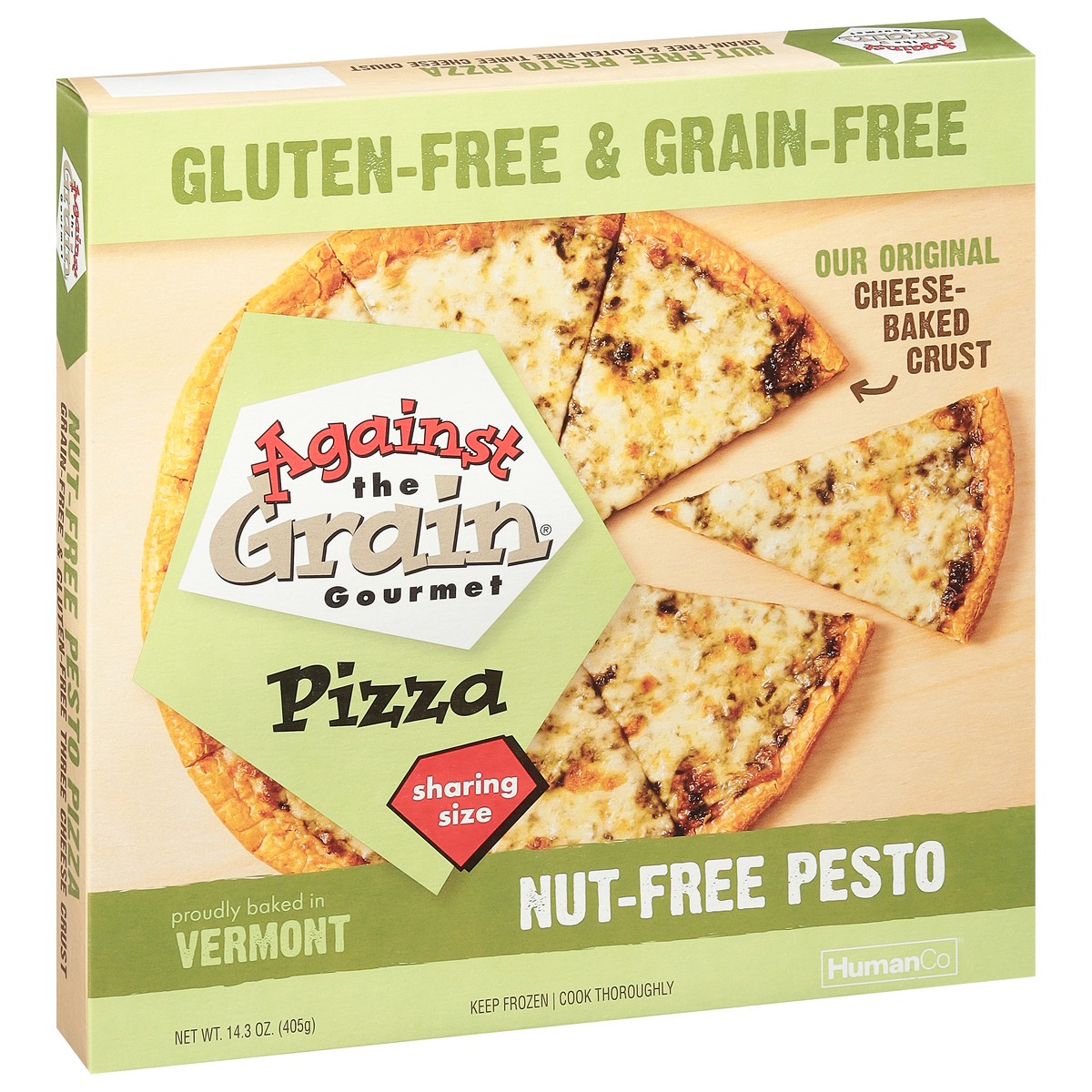 slide 6 of 9, Against the Grain Pizza, Nut-Free Pesto, Sharing Size, 14 oz