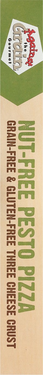 slide 9 of 9, Against the Grain Pizza, Nut-Free Pesto, Sharing Size, 14 oz