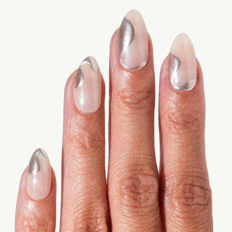 slide 2 of 5, Chillhouse Chill Tips Fake Nails - Design Studio - Tipsy Tinsel - 24ct, 24 ct