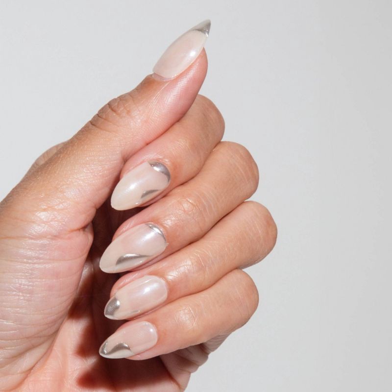 slide 3 of 5, Chillhouse Chill Tips Fake Nails - Design Studio - Tipsy Tinsel - 24ct, 24 ct