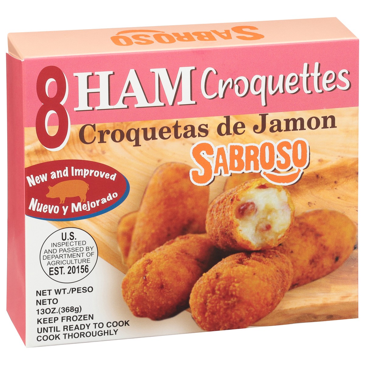slide 9 of 9, Sabroso Croqueta De Jamon, 9.6 oz