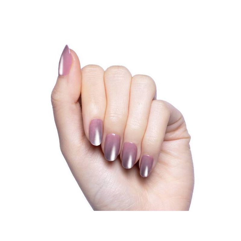 slide 3 of 8, Olive & June Press-On Fake Nails - S Round - World Lit Velvet - 42ct, 42 ct