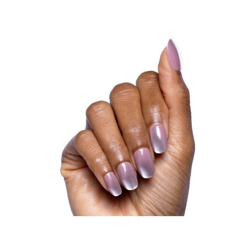 slide 7 of 8, Olive & June Press-On Fake Nails - S Round - World Lit Velvet - 42ct, 42 ct