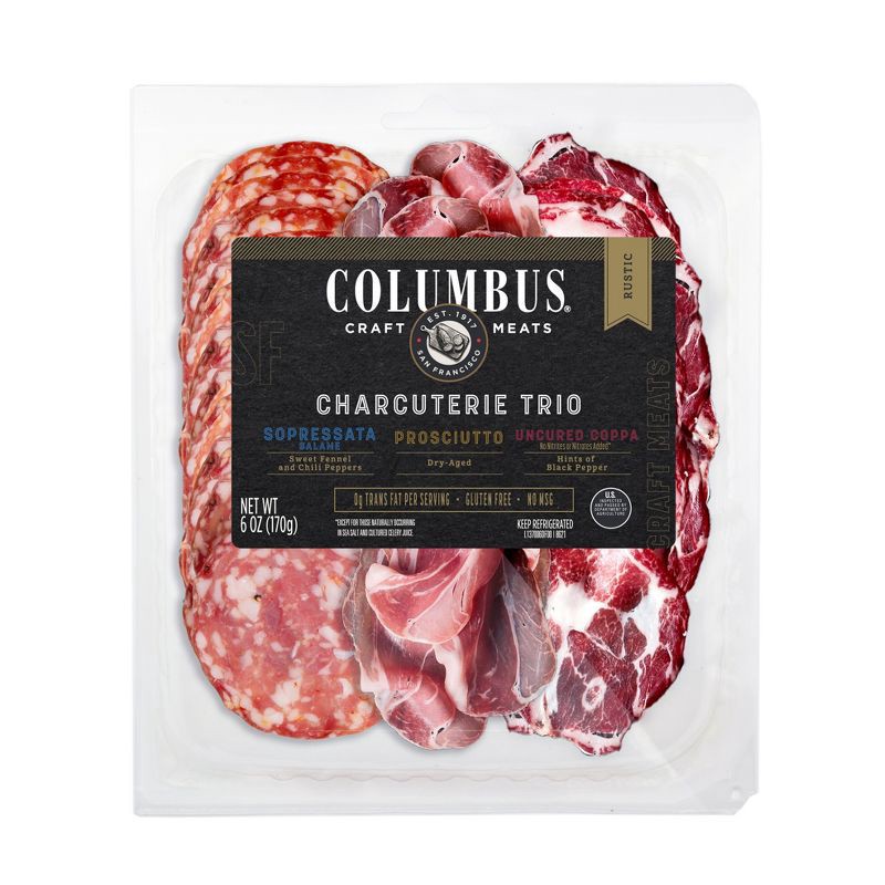 slide 1 of 4, Columbus Mild Deli Meat Trio - 6oz, 6 oz