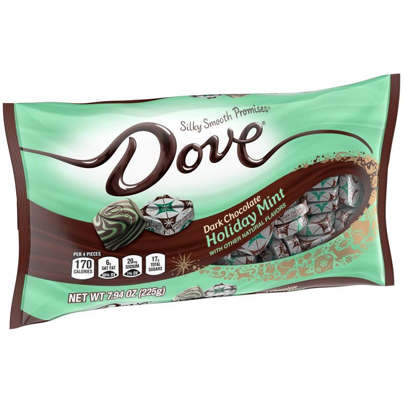 slide 2 of 8, Dove Chocolate Dove Dark Chocolate Holiday Mint Christmas Candy Gifts Bag - 7.94oz, 7.94 oz