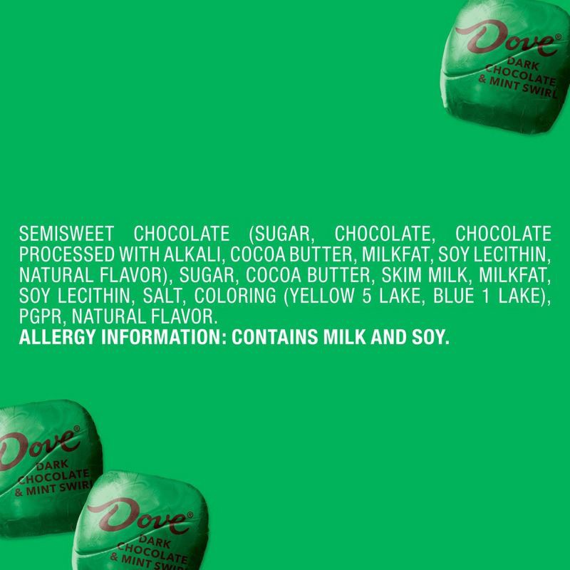 slide 7 of 8, Dove Chocolate Dove Dark Chocolate Holiday Mint Christmas Candy Gifts Bag - 7.94oz, 7.94 oz