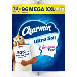 Charmin Ultra Soft Toilet Paper - 12 Mega XXL Rolls