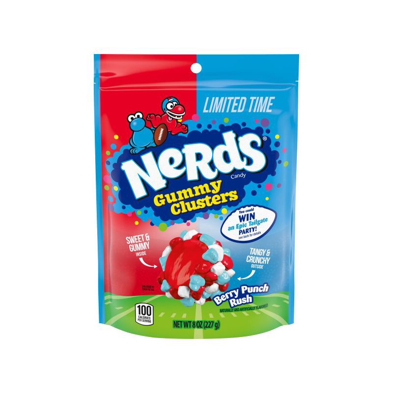 slide 1 of 6, Nerds Gummy Clusters Stand Up Bag Punch - 8oz, 8 oz