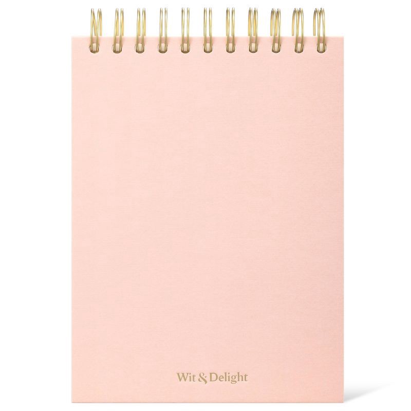 slide 3 of 6, Wit & Delight Spiral Notepad Large Pink, 1 ct