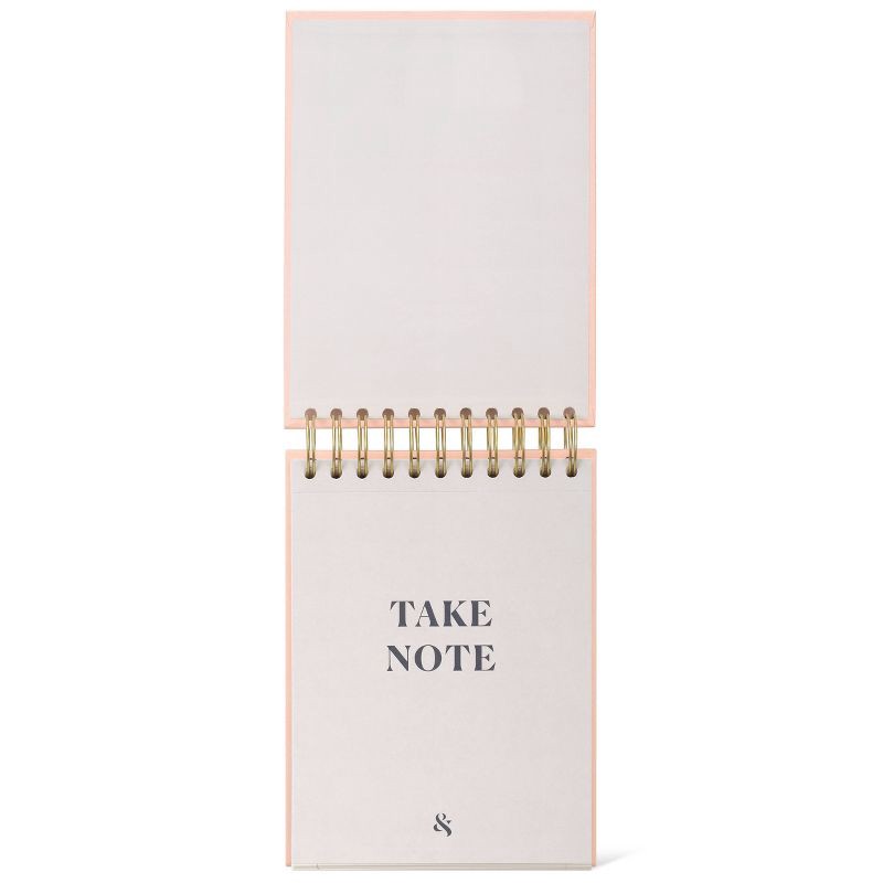 slide 4 of 6, Wit & Delight Spiral Notepad Large Pink, 1 ct