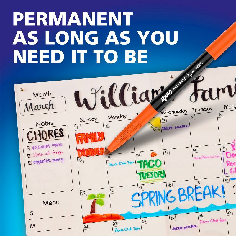 slide 2 of 7, Expo 12ct Wet Erase Fine, 12 ct