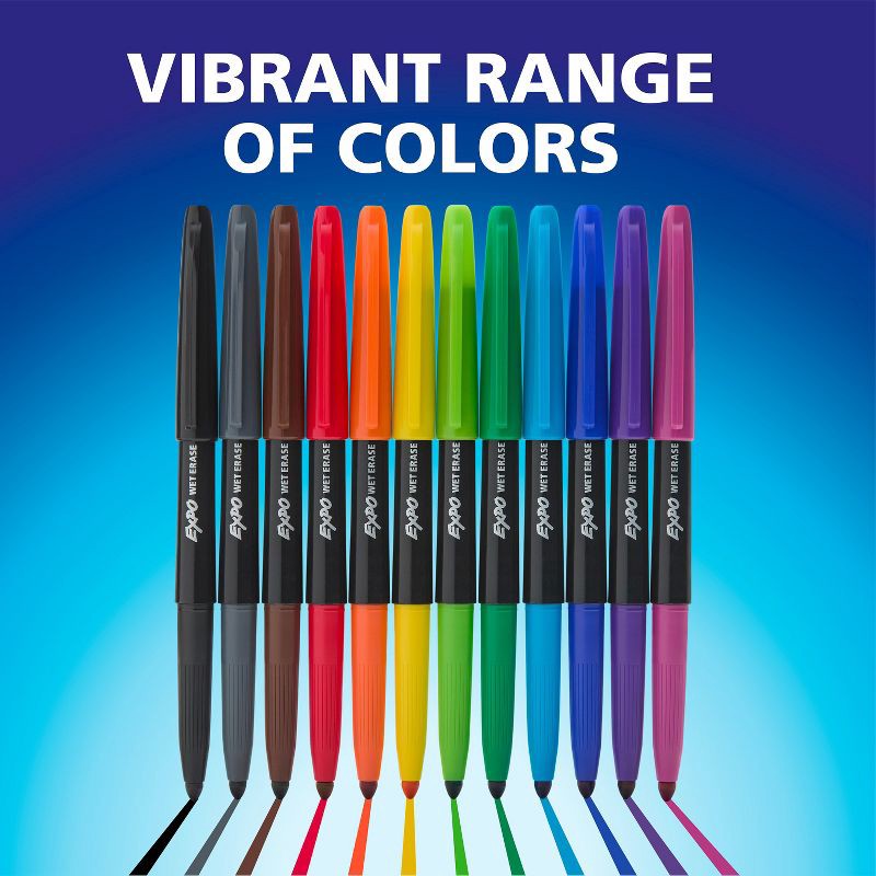 slide 6 of 7, Expo 12ct Wet Erase Fine, 12 ct
