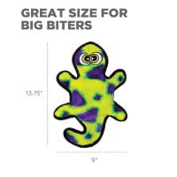 slide 6 of 17, Outward Hound Invincibles 2 Squeak Yellow/Green Gecko, 1 ct