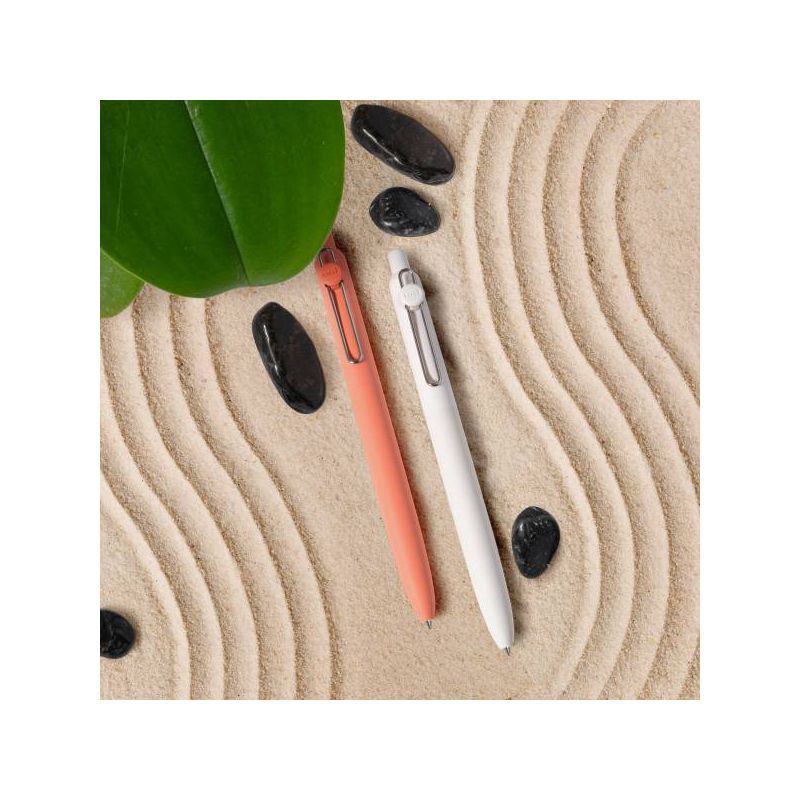 slide 5 of 6, uniball Zento Liquid Gel Retractable Pens Medium Point 0.7mm 4pk Black Ink, 4 ct