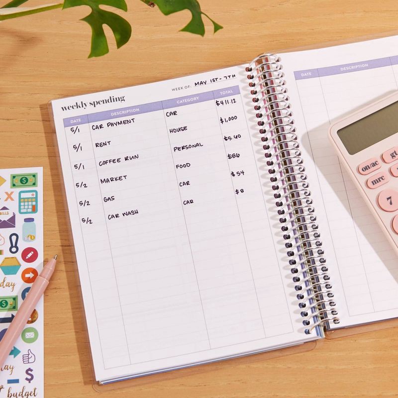 slide 12 of 15, erin condren Budget Journal Classic Striped/Every Little Bit Counts, 1 ct